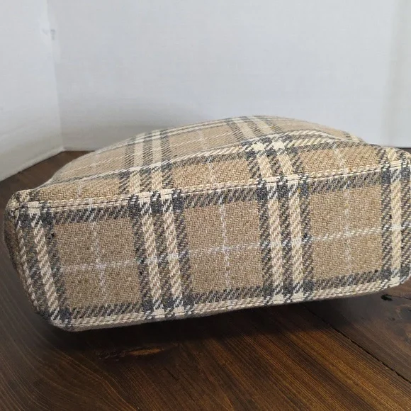 Burberry Nova Wool/leather Vintage Tote Bag